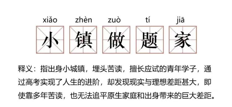 第一个在圈内被嘲讽的小镇做题家是谁，又是因为怎样的一件事情？