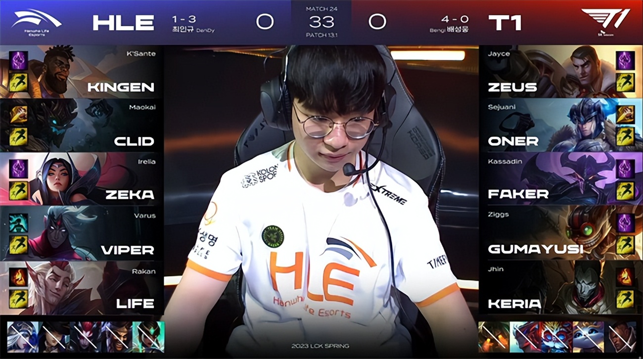 LOL-LCK:S12冠军上中化身T1一生之敌,HLE爆冷2-1终结T1四连胜