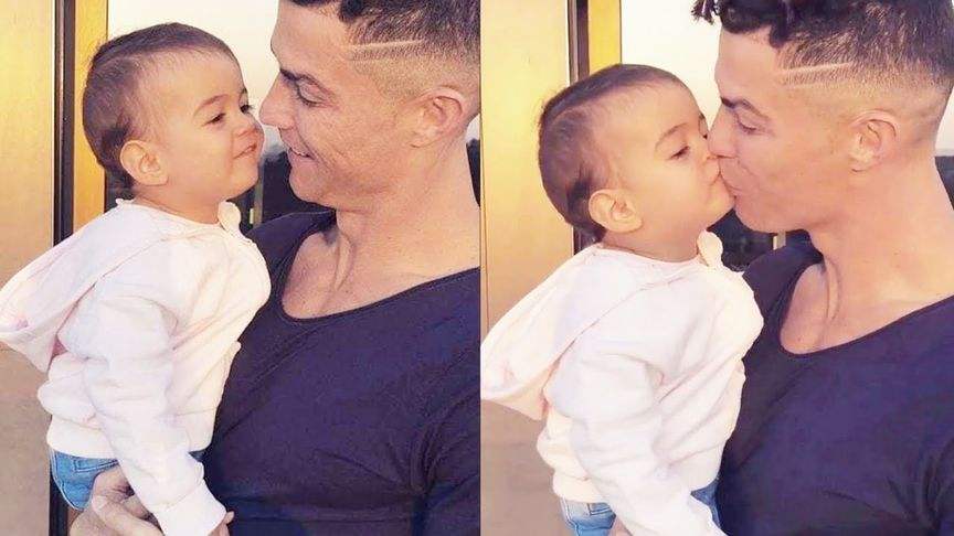 c罗四个娃都谁生的（C罗怀抱着四公主，一脸幸福！乔治娜生下的这个女儿，五官神似C罗）