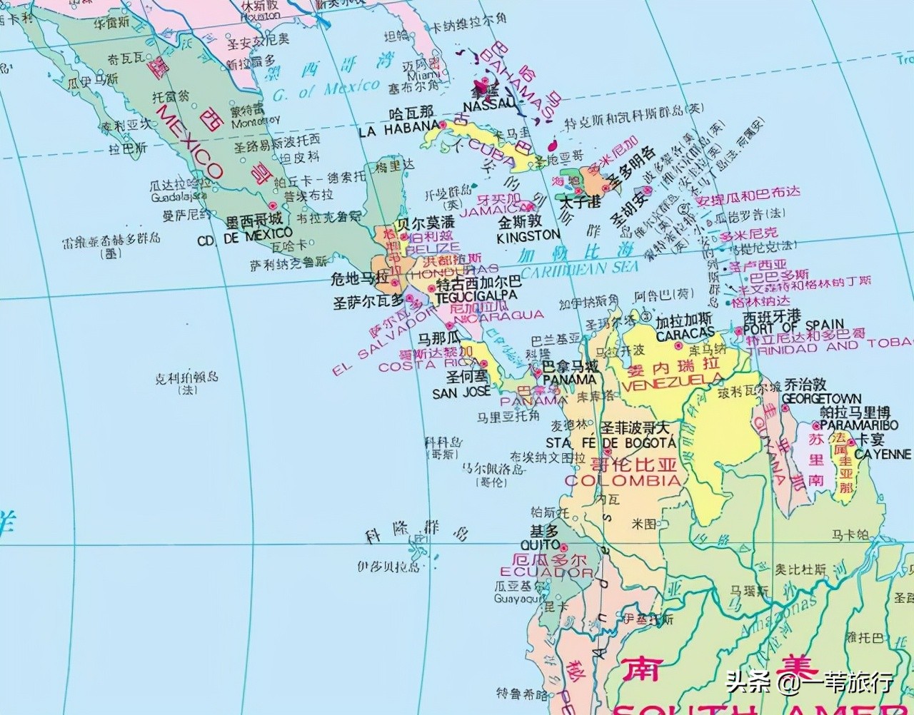 这50多万平方公里地处南,北美洲之间狭长的连接地带,西南濒太平洋