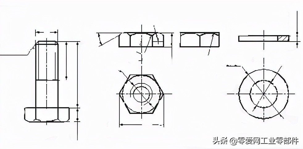 对螺栓尺寸图纸怎么画？有哪些画法？