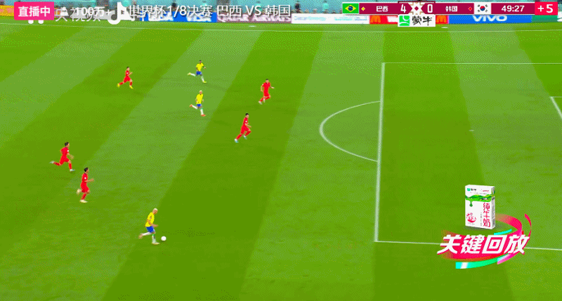 韩国世界杯足球（世界杯-内马尔点射维尼修斯传射 巴西4-1韩国晋级八强 将战克罗地亚）