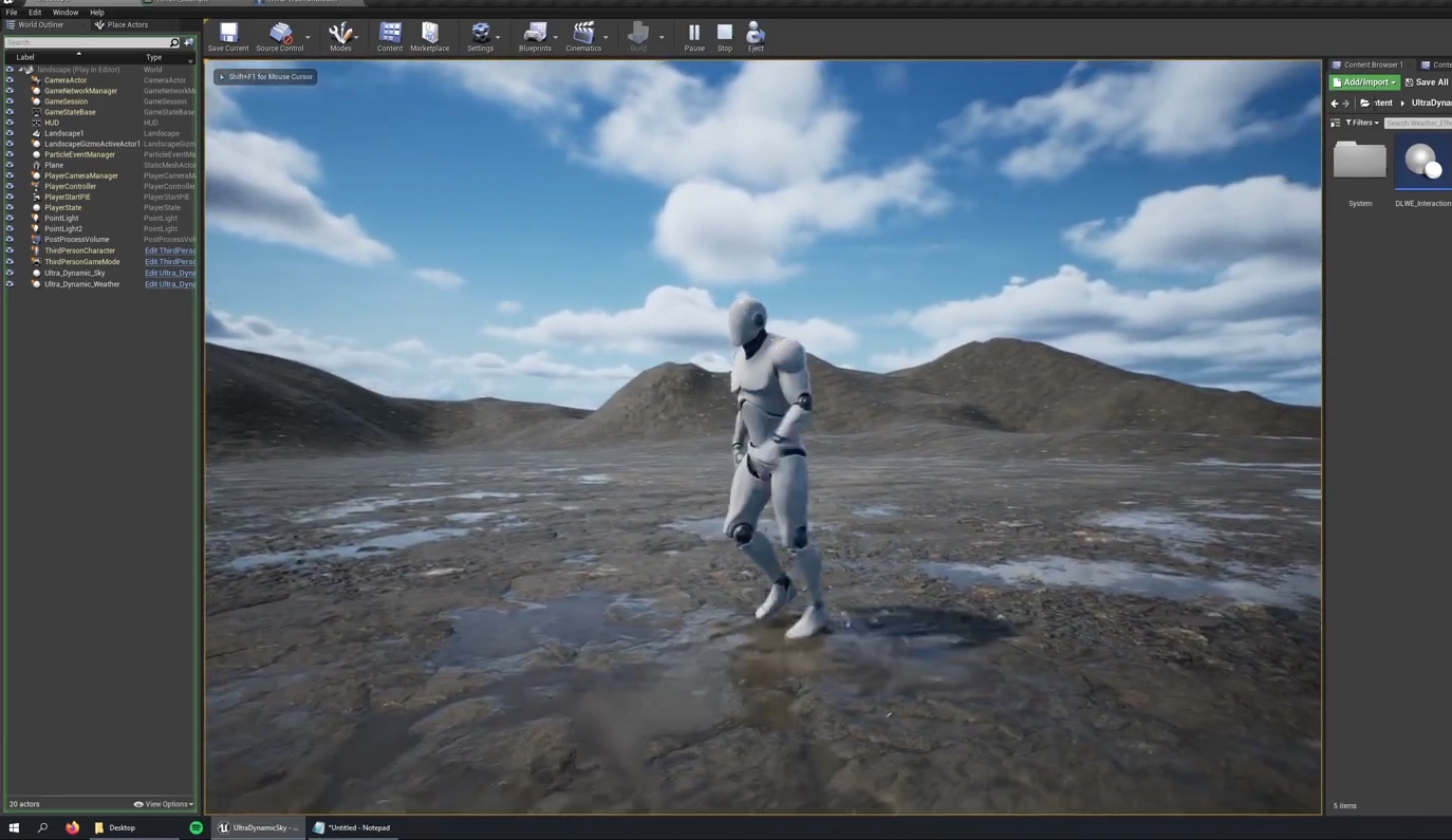 UE5超强动态景观天气系统下载（含教程）