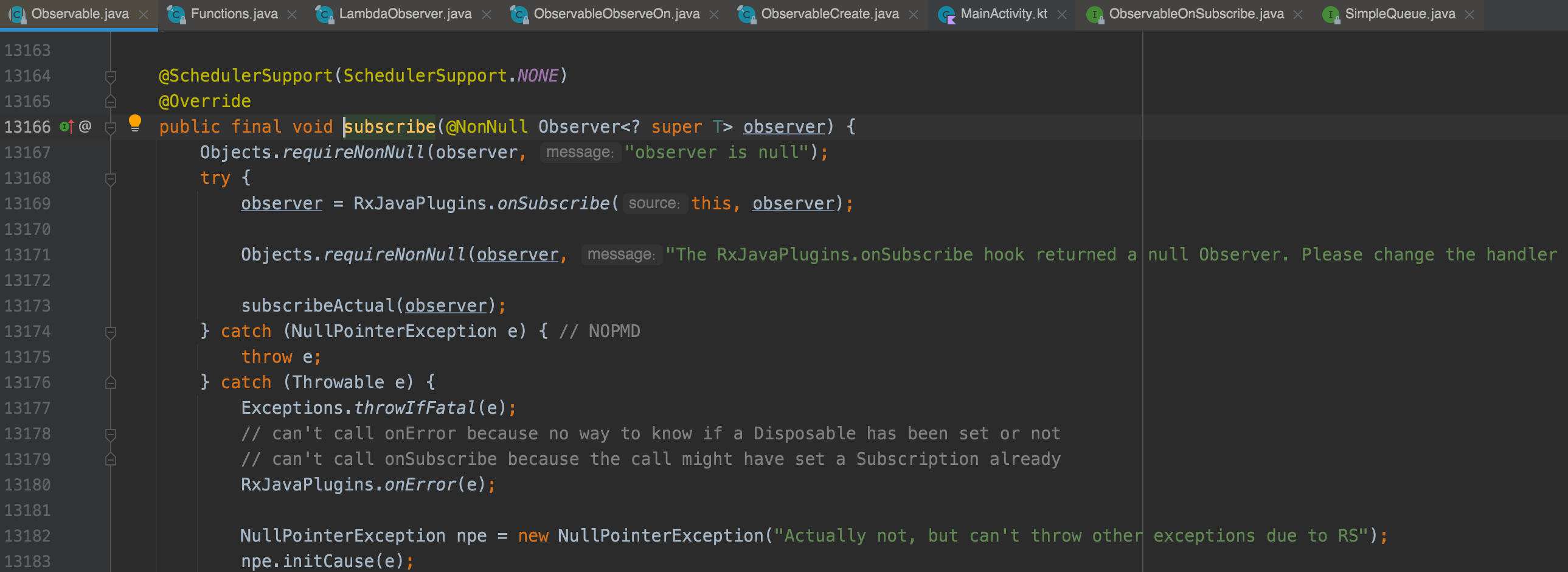 android RxJava 线程切换原理探索