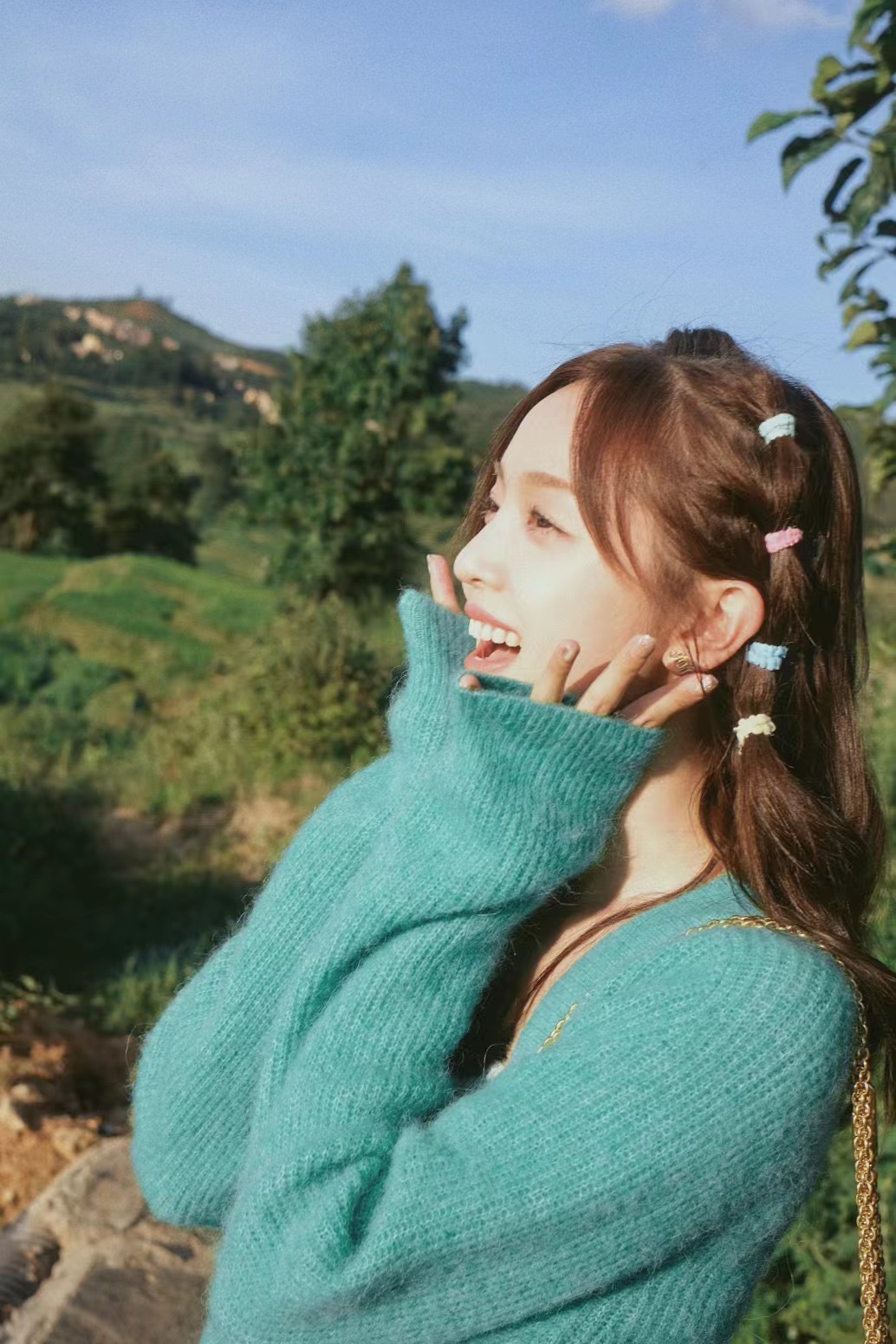 吴宣仪夏天漂亮的造型，好漂亮