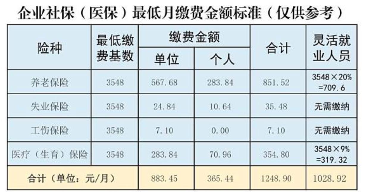 2022社保缴费基数图片