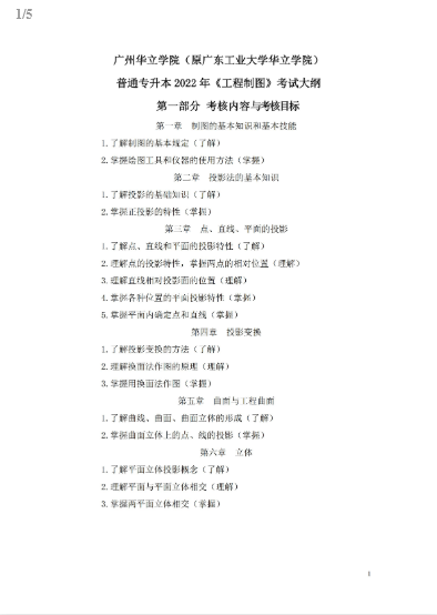 全是干货！广州华立学院(原广工华立)2022普通专升本考试大纲发布