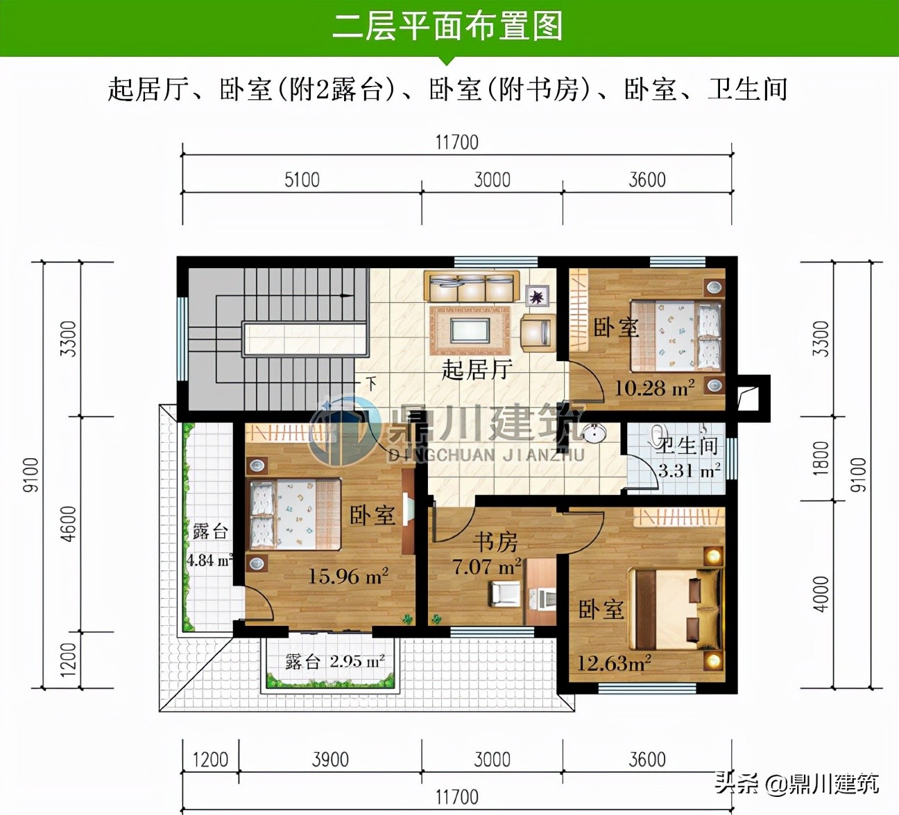 6套二层欧式别墅，沙发靠墙风水好，没得挑的好户型农村都能建