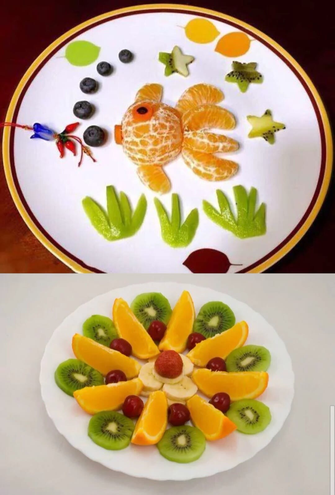 可爱的水果拼盘图片