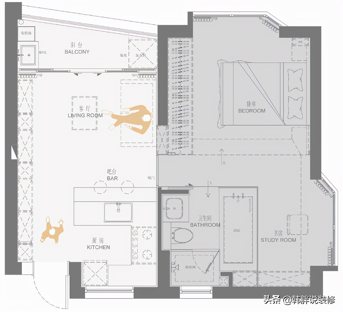 香港40平小户型装修实例：小空间大智慧，实用与美观兼具