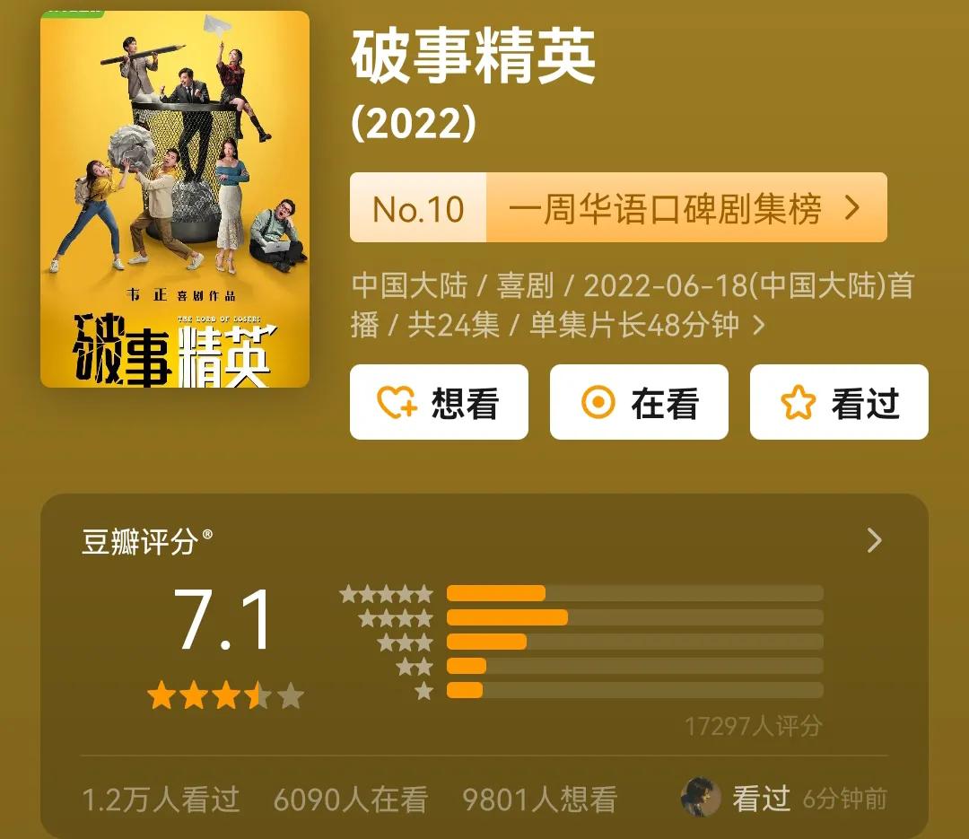 7.1分《破事精英》：最好的职场喜剧，解压、治愈，职场社畜必看