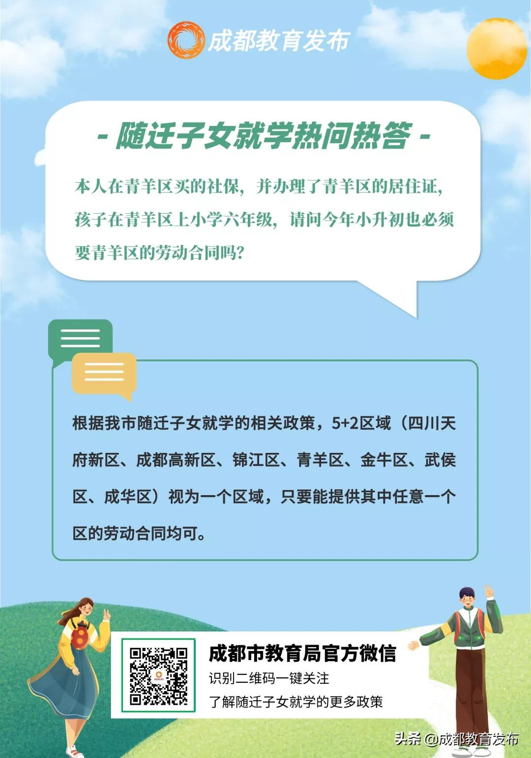 @来蓉就业人员，2022年随迁子女政策，你最关心的五大问题解答来了