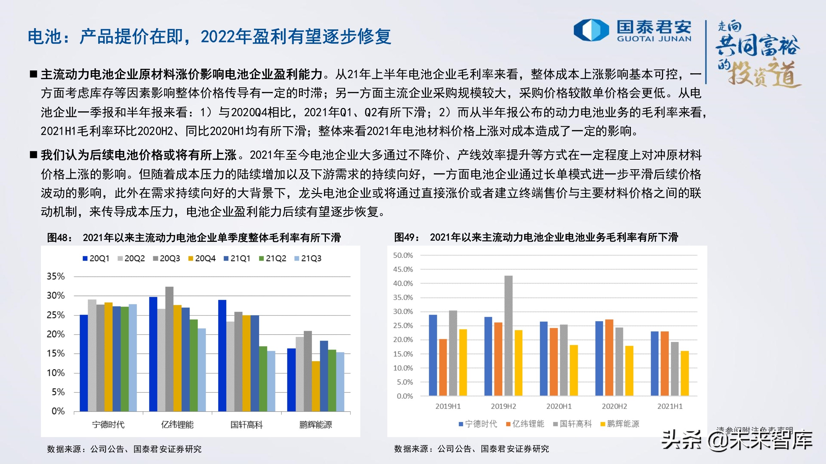 锂电池行业研究与2022年投资策略：电池、储能的未来发展道路