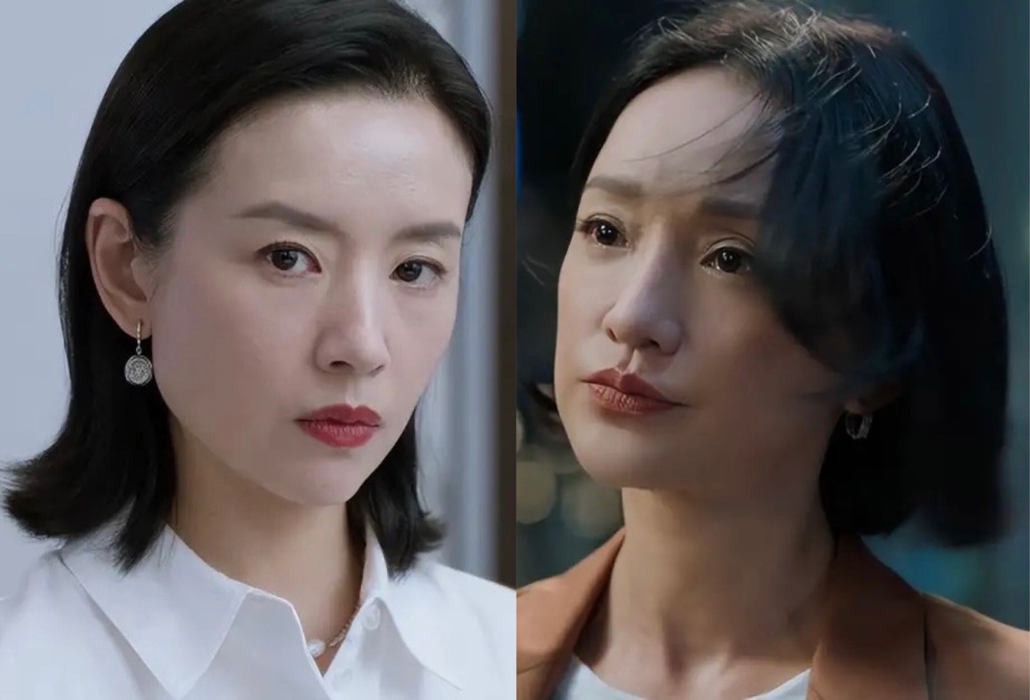 《不完美受害人》周迅,董洁二搭,同框比美差距一目了然