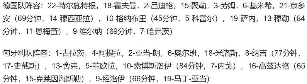 德国足球最近怎(欧国联-德国爆冷0-1不敌匈牙利 绍洛伊蝎子摆尾破门 穆勒进球无效)