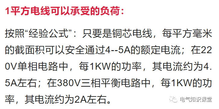 电线平方规格一览表（380v电线平方规格一览表）-第5张图片-昕阳网