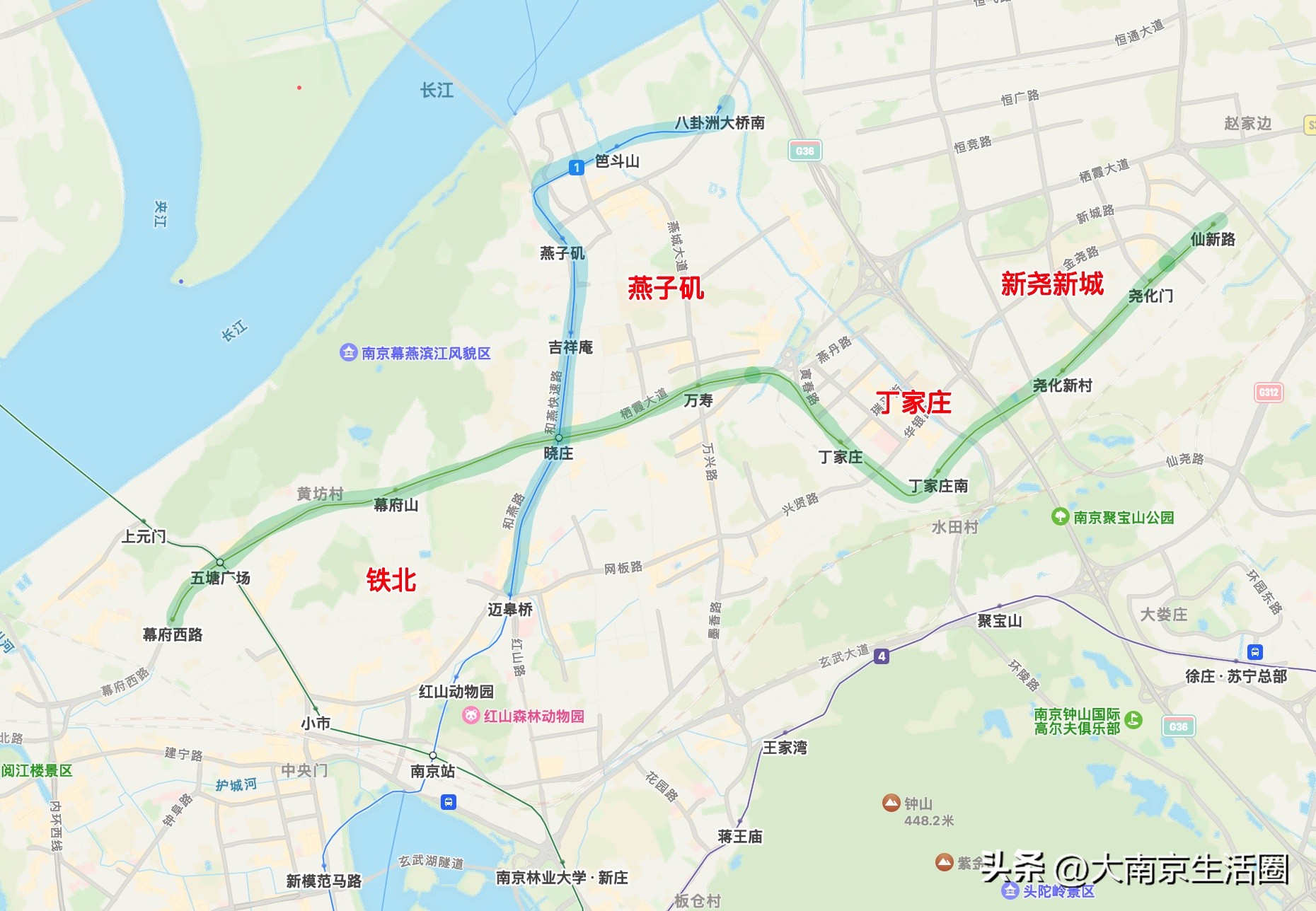 南京8号线(双地铁同时通车，南京城北赢麻了！)