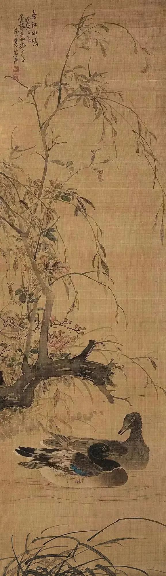 古画里的春江水暖鸭先知关于春江水暖鸭先知的画