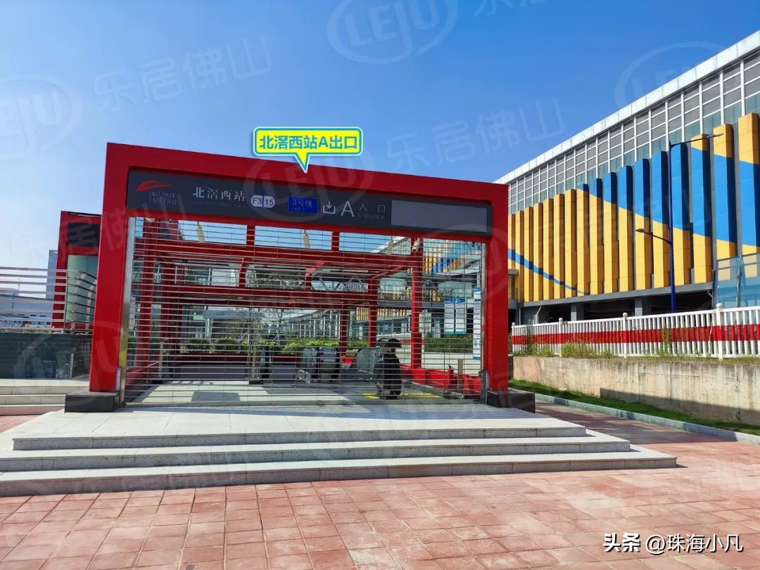 北滘西站位于陈北大桥东面,未来可与在建广佛环线进行换乘,该站点设了