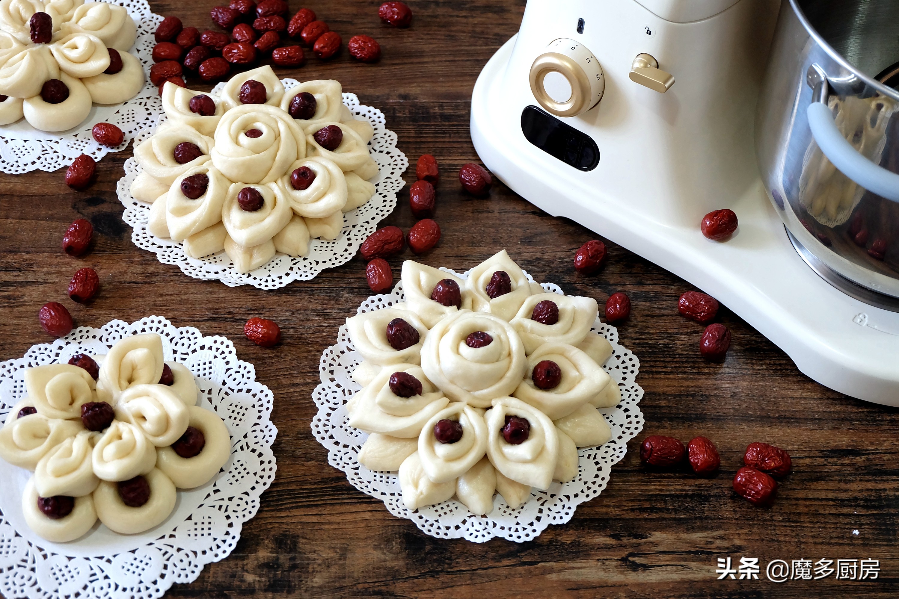 【团圆枣花馍】