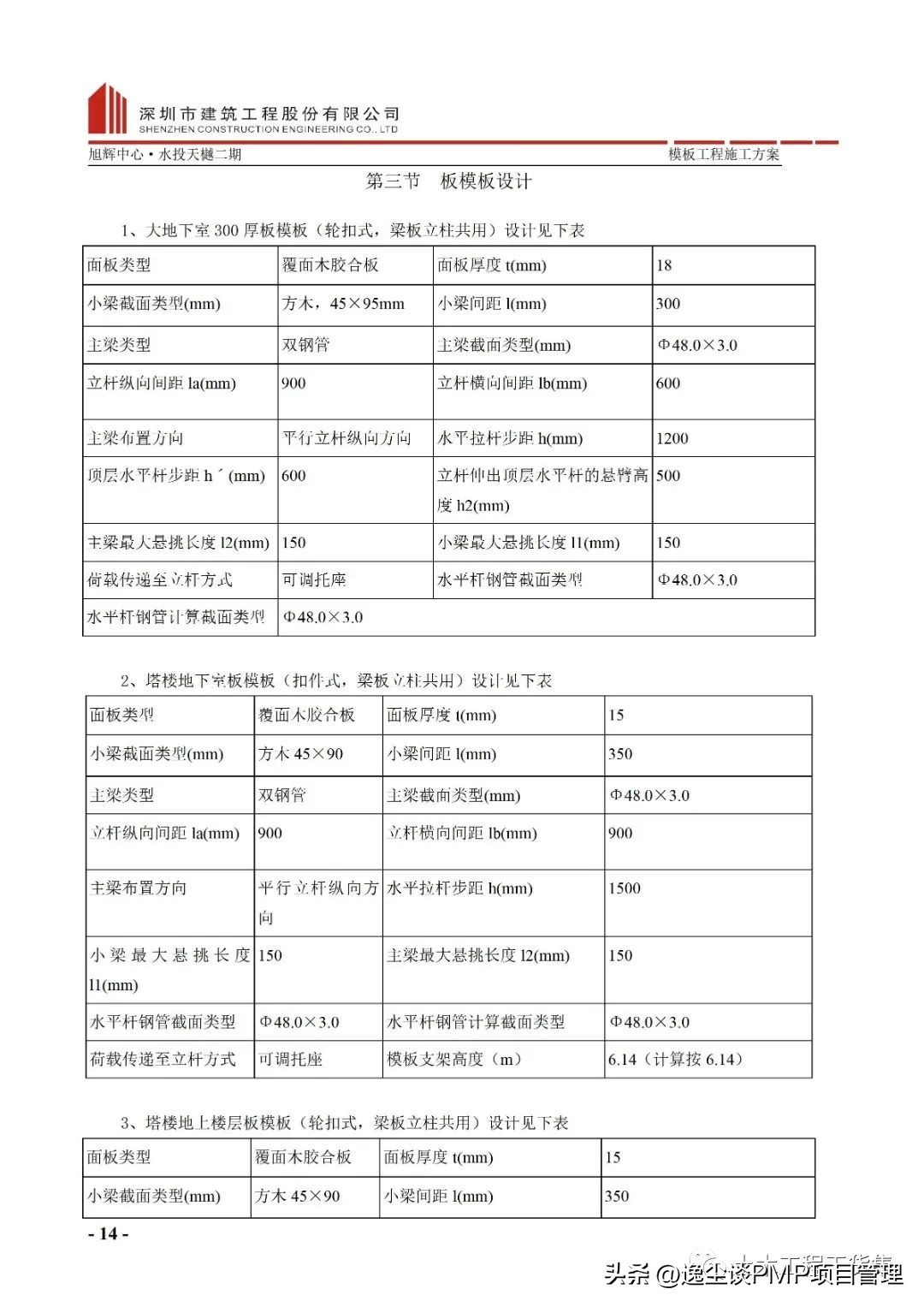 扣件式钢管高大模板施工方案（含CAD图），可下载