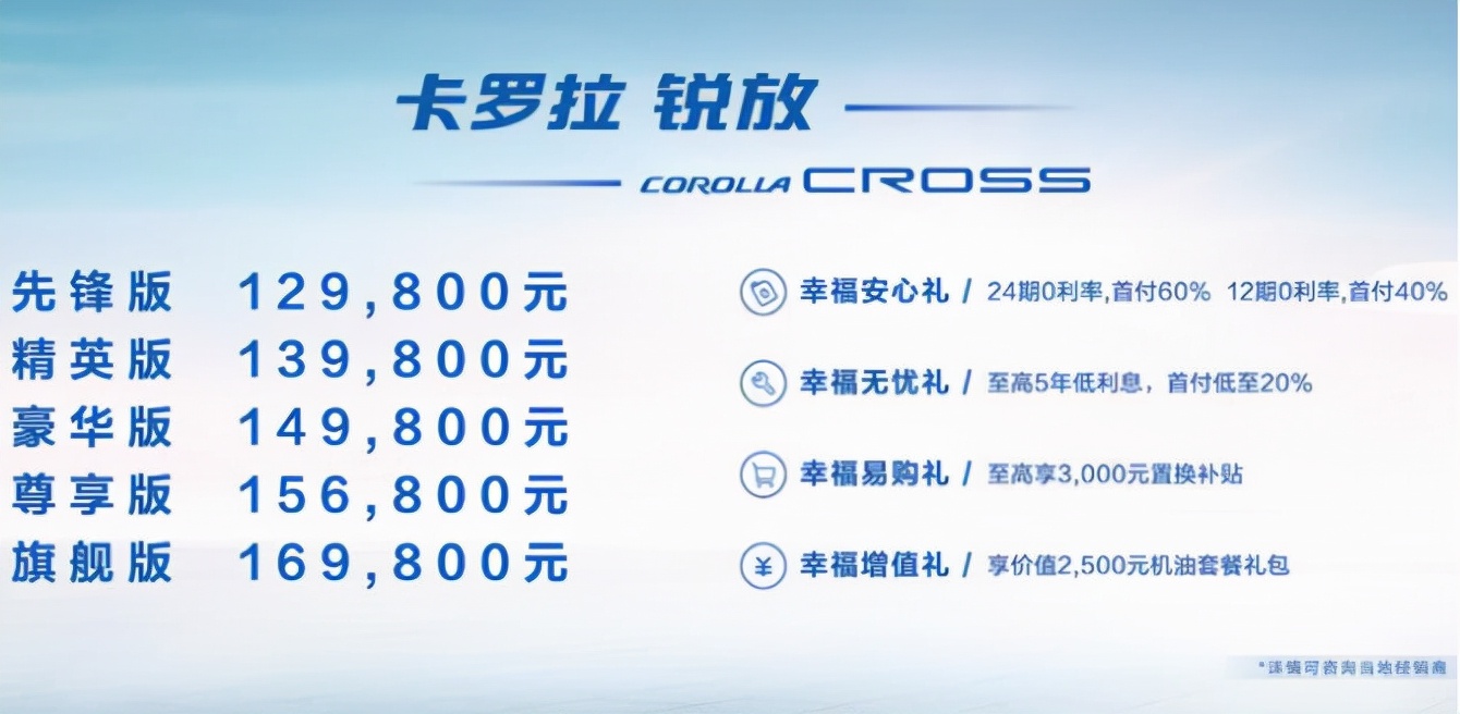 搭载2.0L动力，一汽丰田卡罗拉锐放上市 售12.98万-16.98万