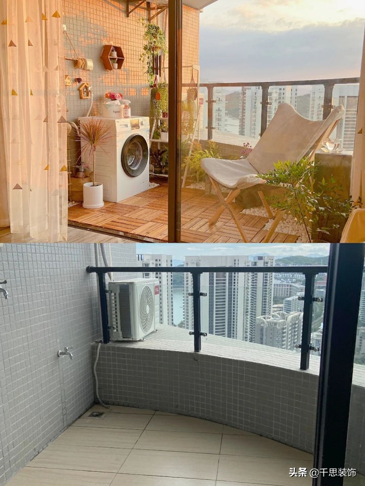 开放式阳台装修牢记这四点，不封窗也能打造成小花园