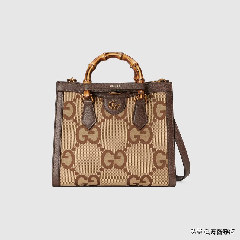 Gucci经典GG Logo变大了！跃上竹节包、托特袋、后背包和长短皮夹