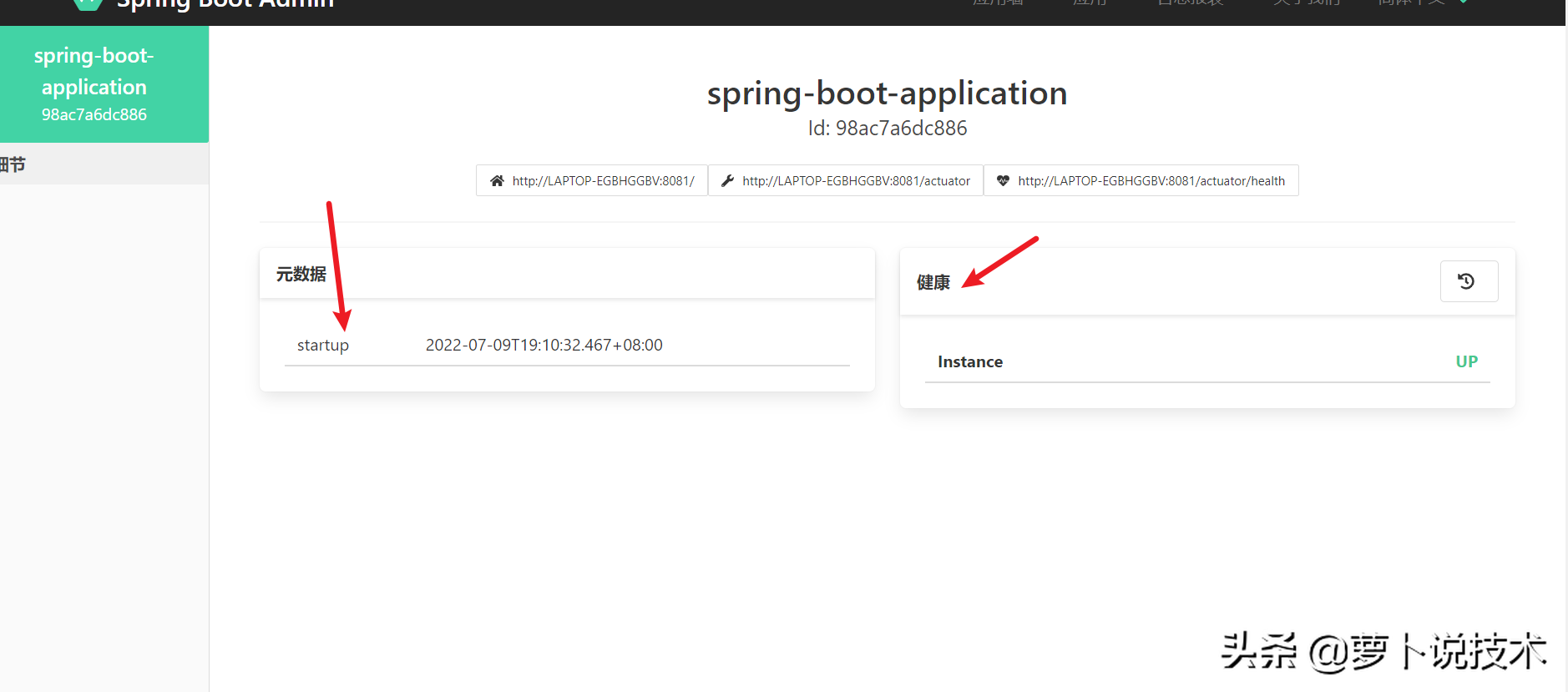 SpringBoot整合可视化监控工具——SpringBoot Admin