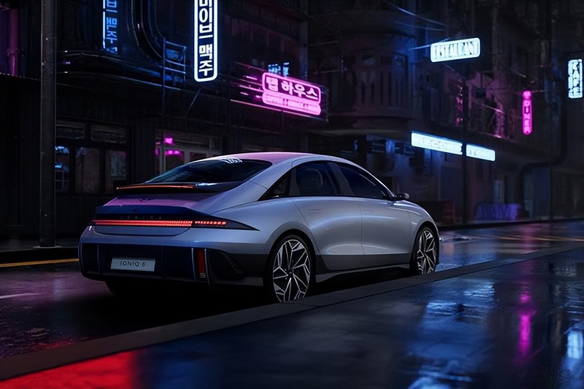 现代IONIQ 6官方图片发布，采用电子后视镜，定位纯电动中型轿车