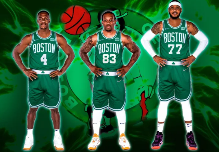现役nba凯尔特人球员名单(6换2交易KD，连签3大老将？绿军新赛季大名单出炉，湖人18冠梦碎)
