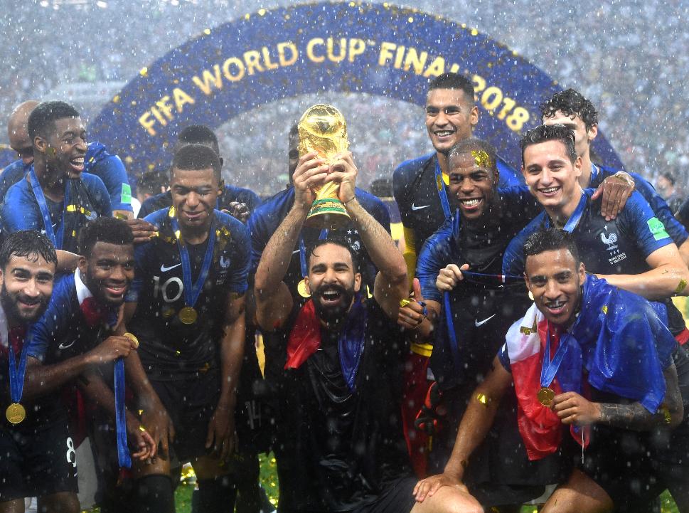世界上拿过世界杯的冠军国家，第一名巴西五次世界杯冠军