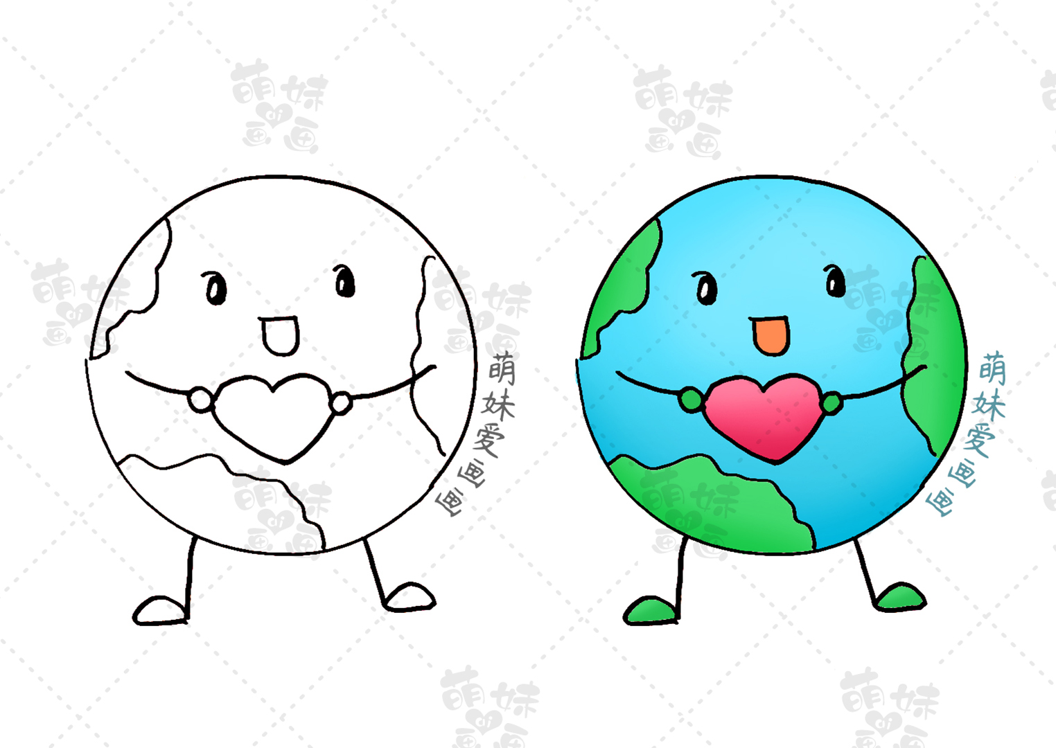 22世界地球日绘画-促十二百科