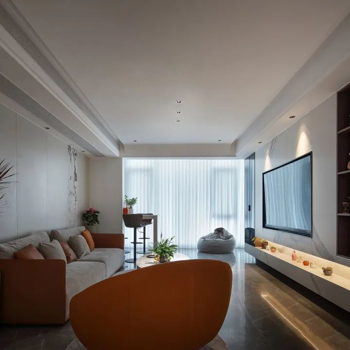 实景鉴赏｜140m²现代简约，简而不繁、光与生活