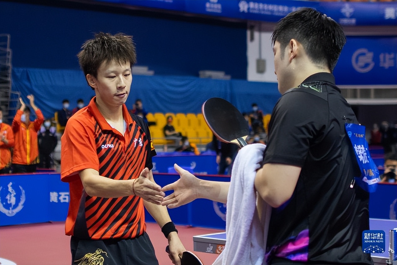 2021全运会广东对阵湖北（广东男乒获全锦赛男团亚军）