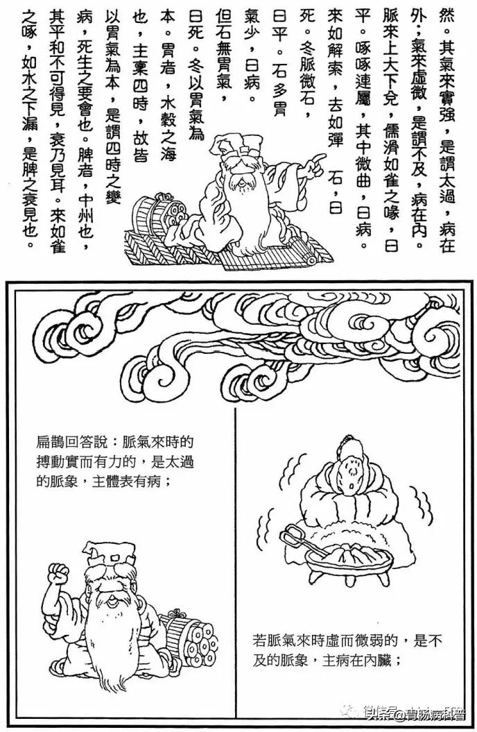 《漫画版八十一难经》第十五难：何谓春弦、夏钩、秋毛、冬石？