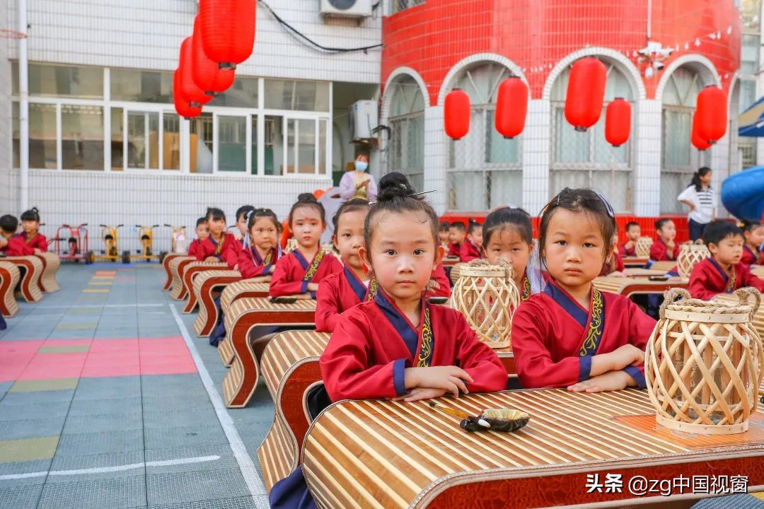 定远县示范幼儿园：国风毕业礼，民俗迎立夏