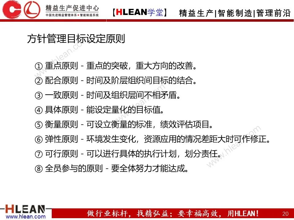 「精益學堂」詳解方針管理