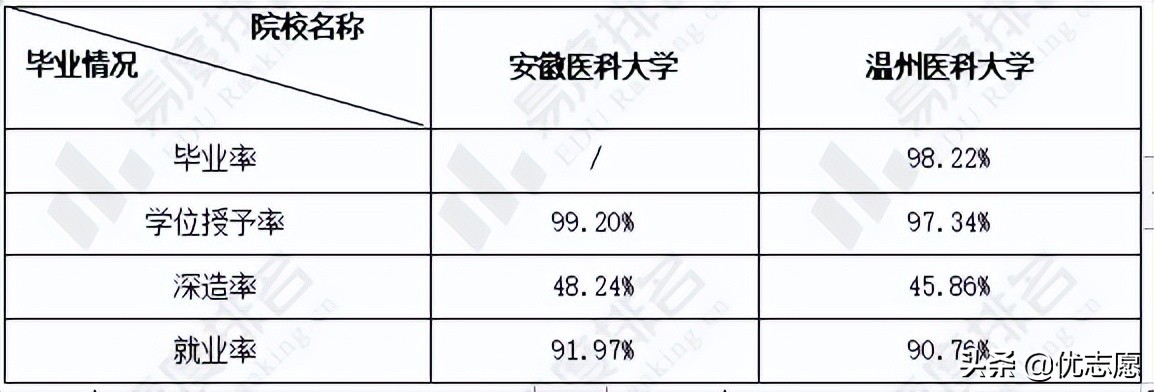 「高考志愿填报」安徽医科大学和温州医科大学谁的教学实力更强