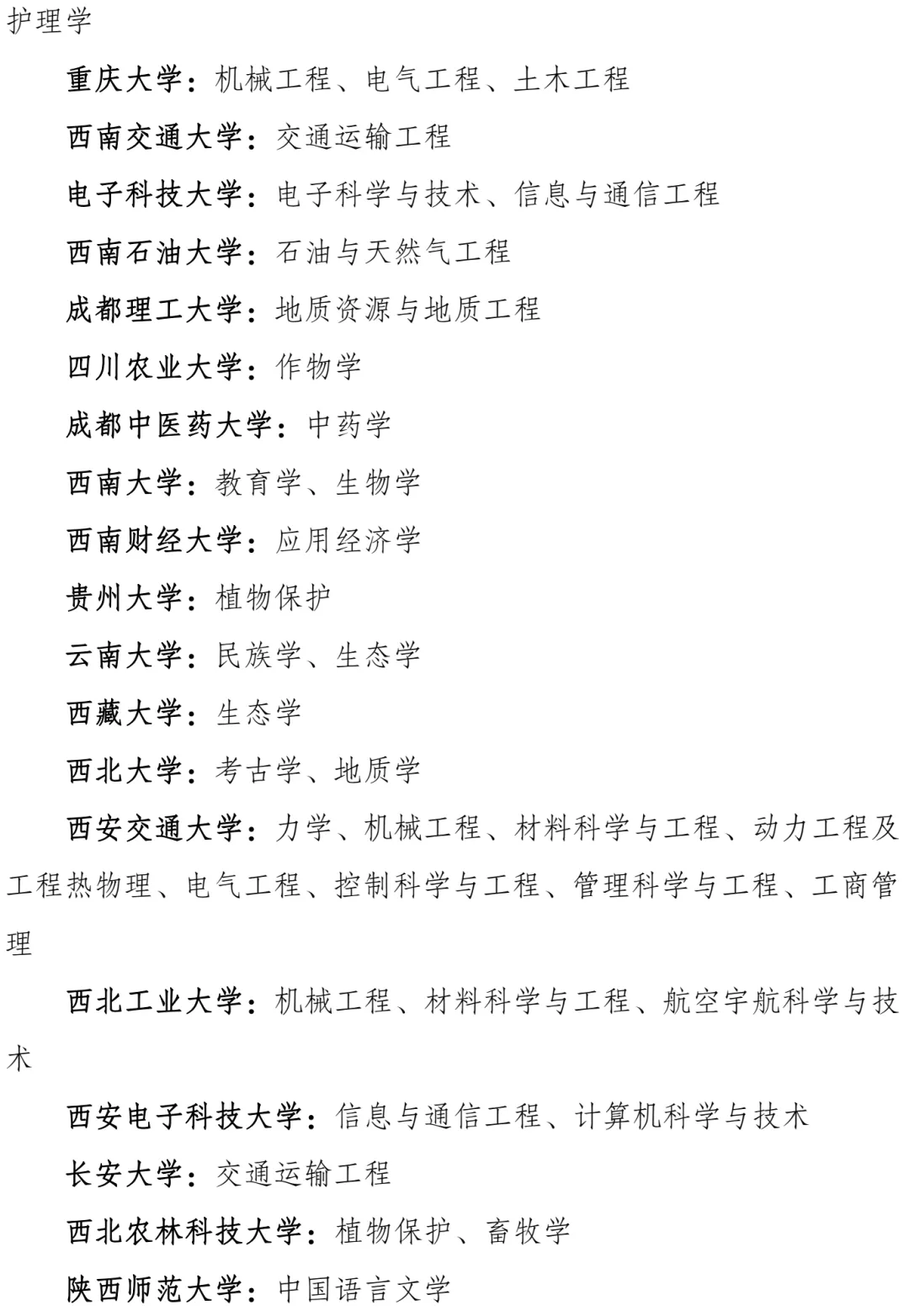 刚刚，第二轮“双一流”建设高校及建设学科名单公布