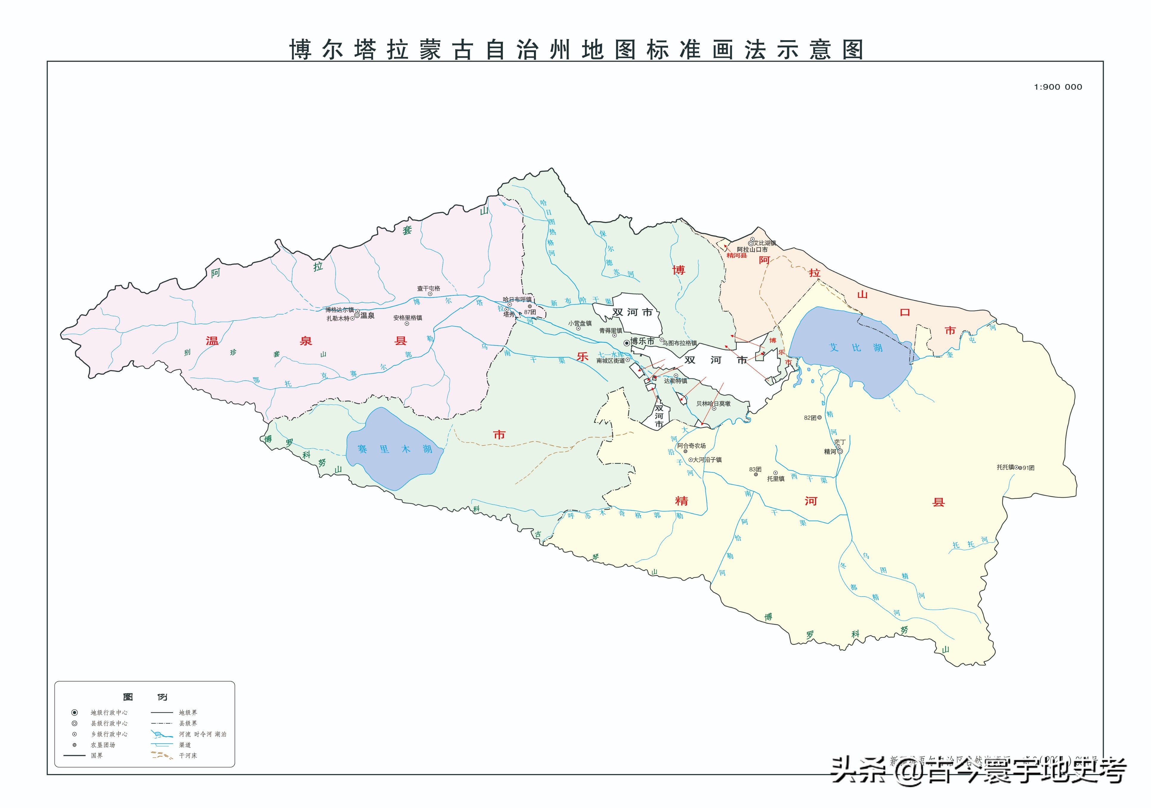 新疆维吾尔自治区各地市州、县地图