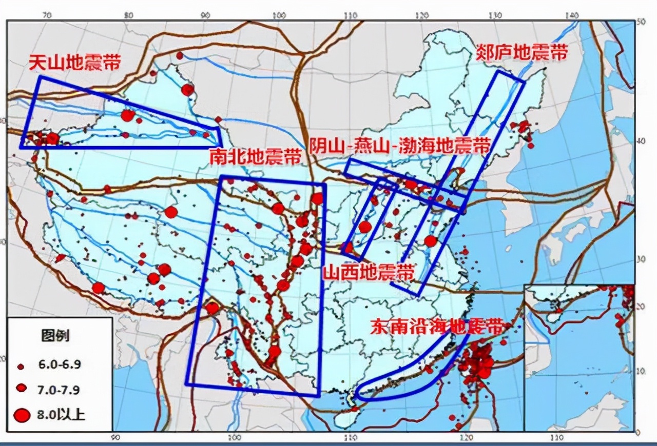 地震带分布图清晰图片