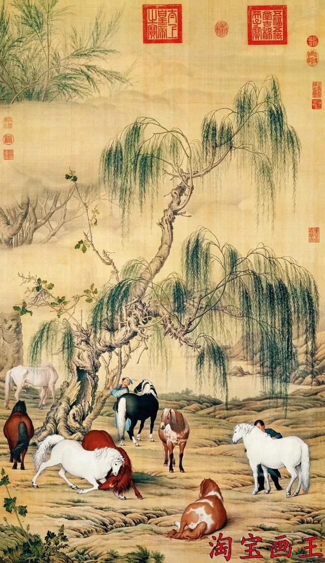 清代宫廷画家郎世宁的（清代宫廷画家郎世宁的什么图描绘了姿态各异之骏马白皮）-第34张图片-悠嘻资讯网