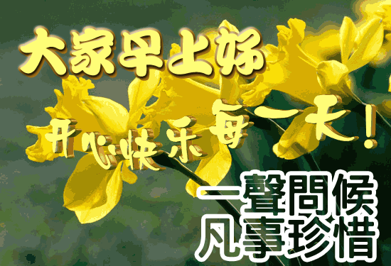 2月20日星期天清晨问候朋友的祝福语 周未最美早上好动态表情图片