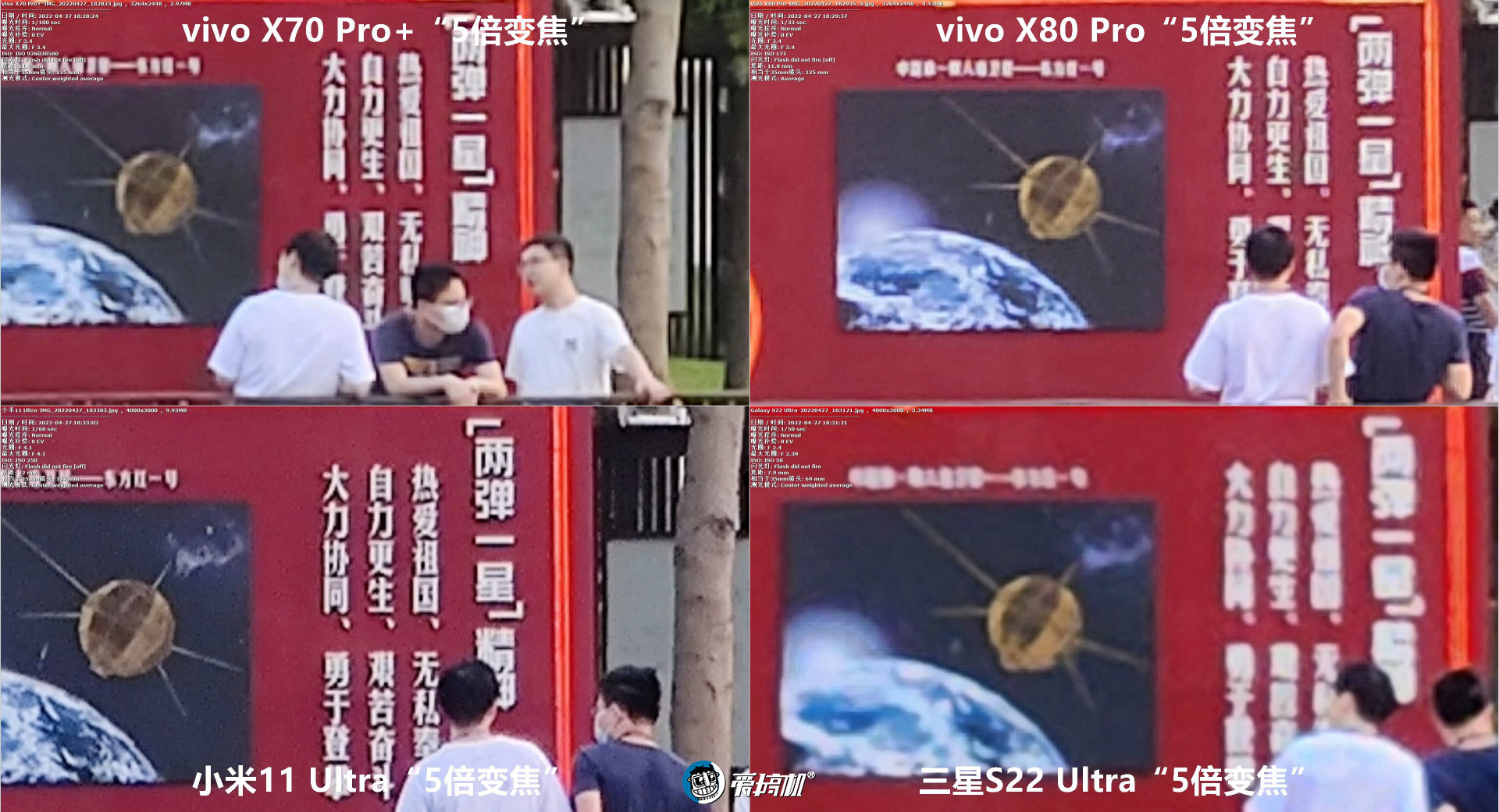 旗舰拍照PK：vivo X80Pro对X70Pro+、三星S22Ultra、小米11Ultra