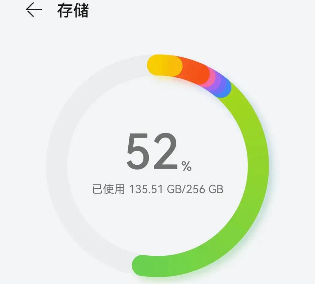 华为手机自带的64gb不够用,建议去售后扩容到256gb
