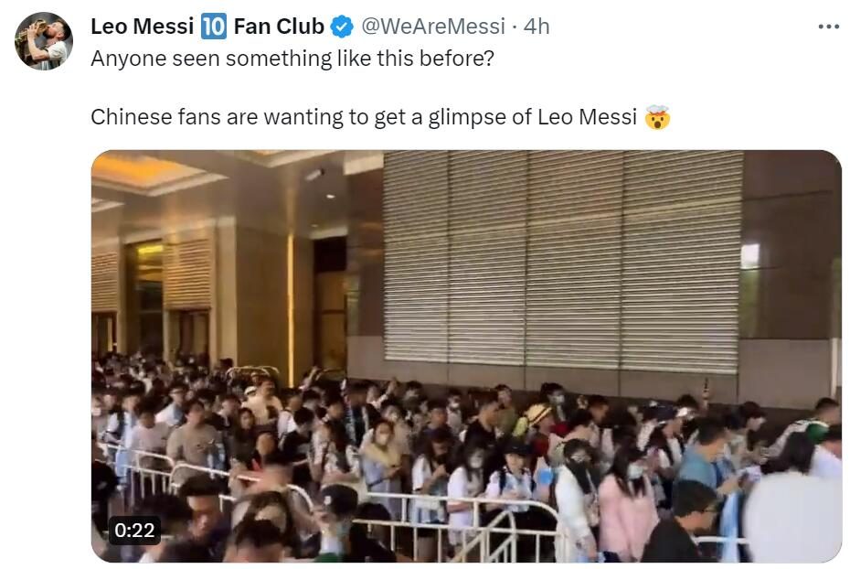 没想到吧？中国足球迷狂追梅西，罕见“火遍”全世界！