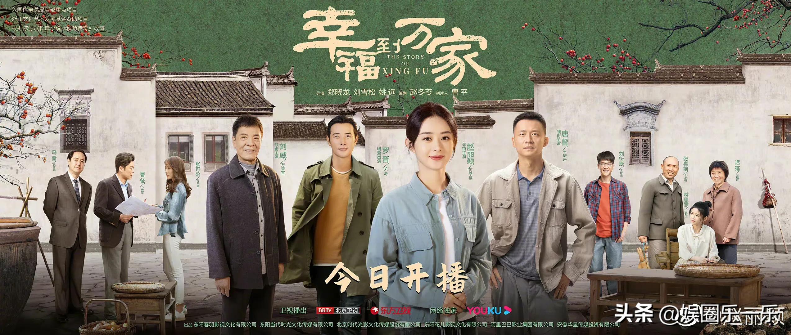 赵丽颖《幸福到万家》首播卫视收视登顶，剧情有看点