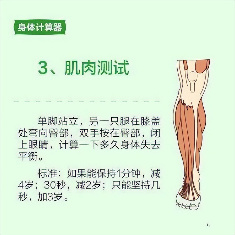 医生公布身体年龄计算器，对照看一下，你的身体是不是“老”了？