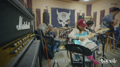 “我爱摇滚，我有病。”